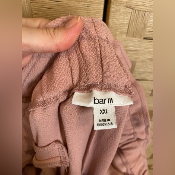 Bar III pink paper bag pant - Picture 6 of 9